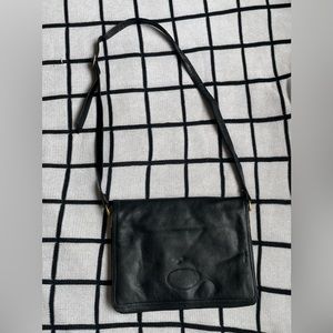 Black Leather Crossbody Purse